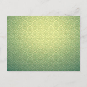 Carte Postale Damas victorienne verte