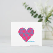 Carte Postale Damask Aqua-Magenta 4 (Debout devant)