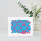Carte Postale Damask Magenta-Aqua 4 (Debout devant)