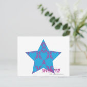 Carte Postale Damask Purple-Aqua 2 (Debout devant)