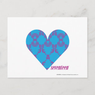 Carte Postale Damask Purple-Aqua 3