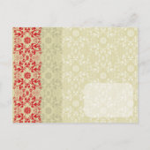 Carte postale Damask Swirls Lace Spice Save The Da (Dos)