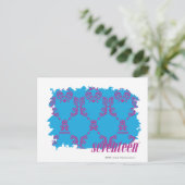 Carte Postale Damask Violet-Aqua 4 (Debout devant)