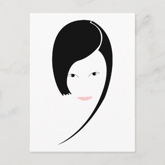 Carte Postale dame (Devant)