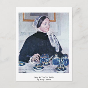 Carte Postale Dame À La Table De Thé Par Mary Cassatt