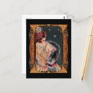 Carte Postale Dame Art déco des années 1920