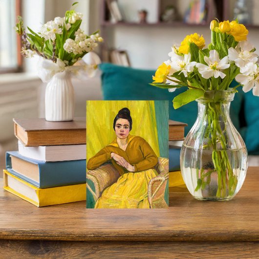 Carte Postale Dame assise en fauteuil en osier | Koloman Moser