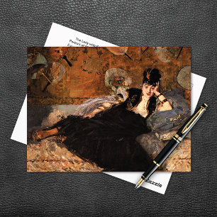 Carte Postale Dame avec les fans Edouard Manet