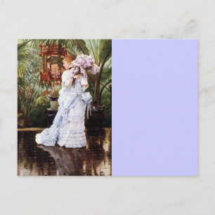 Carte Postale Dame avec Lilacs