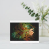 Carte Postale Dame avec une coiffure élégante (Debout devant)