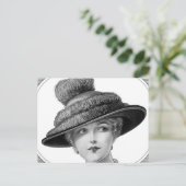 Carte Postale Dame Casquette victorienne (Debout devant)
