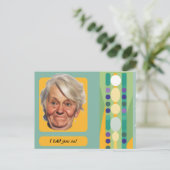 Carte Postale Dame d'anniversaire drôle Rétro (Debout devant)