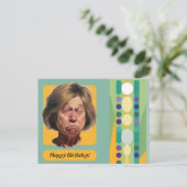 Carte Postale Dame d'anniversaire drôle Rétro (Debout devant)