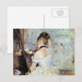 Carte Postale Dame dans les toilettes par Berthe Morisot (Devant / Derrière)