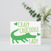 Carte Postale Dame de crocodile fou (Debout devant)