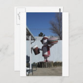 Carte Postale Dame de Hamburger Vintage (Devant / Derrière)