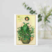 Carte Postale Dame de la Saint Patrick, Vintage (Debout devant)