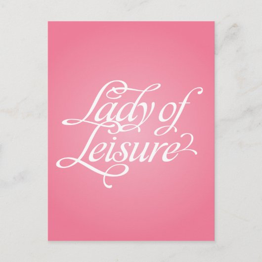 Carte Postale Dame de loisirs 2B (Devant)