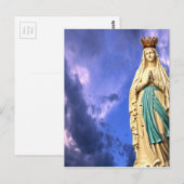Carte Postale Dame de Lourdes (Devant / Derrière)