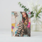 Carte Postale Dame de mode Collage (Debout devant)