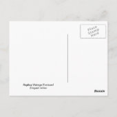 Carte Postale Dame de Munich, 1873 (Dos)