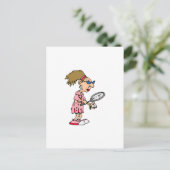Carte Postale Dame de Tennis plus âgée (Debout devant)