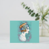 Carte Postale Dame des Années Folles. (Debout devant)