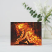 Carte Postale Dame des pompiers (Debout devant)