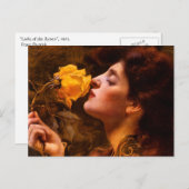 Carte Postale Dame des Roses par Franz Dvorak (Devant / Derrière)