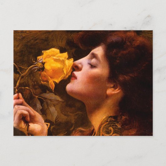Carte Postale Dame des Roses par Franz Dvorak (Devant)