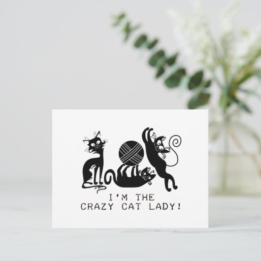 Carte Postale Dame du Crazy Cat (Debout devant)