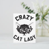 Carte Postale Dame du Crazy Cat (Debout devant)