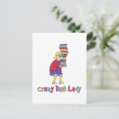 Carte Postale Dame du livre fou (Debout devant)