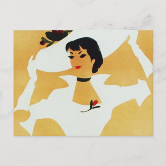 Carte Postale Dame élégante (Devant)