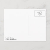 Carte Postale Dame en attente (Dos)