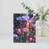Carte Postale Dame et Cadeau (Debout devant)
