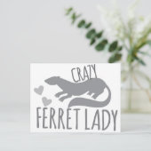 Carte Postale dame folle (Debout devant)