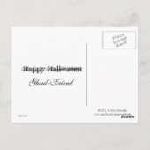 Carte Postale Dame noire d'Halloween (Dos)