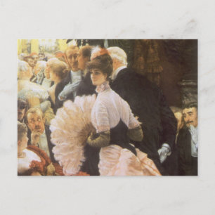 Carte Postale Dame politique par James Tissot, Victorien Vintage