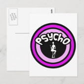 Carte Postale Dame Psycho (Devant / Derrière)