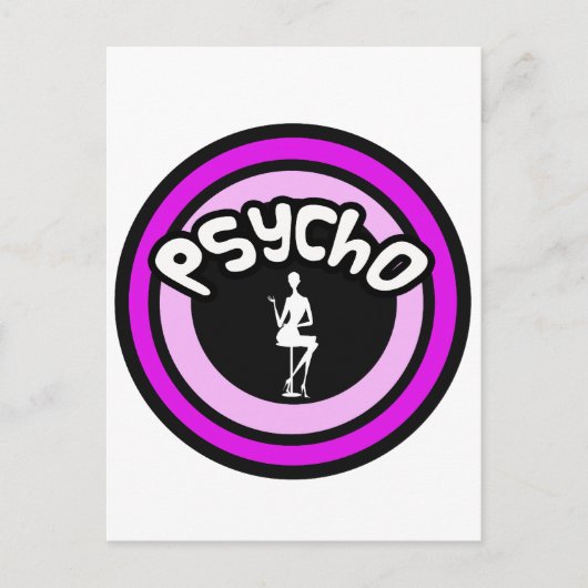 Carte Postale Dame Psycho (Devant)