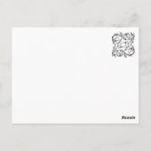 Carte Postale Dame Renaissance (Dos)