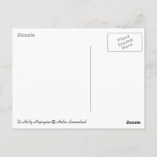 Carte Postale Dame Steampunk (Dos)