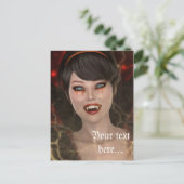 Carte Postale Dame Vamp (Debout devant)