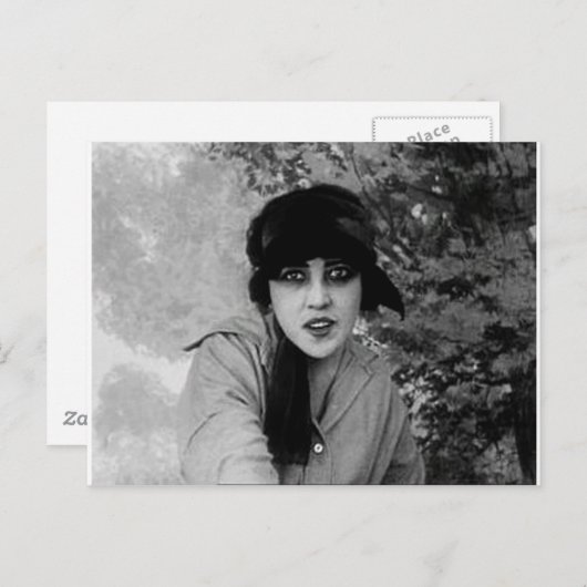 Carte Postale dame vampire (Devant / Derrière)