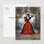 Carte Postale Dame Vampire (Devant / Derrière)