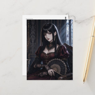 Carte Postale Dame Vampire Superbe