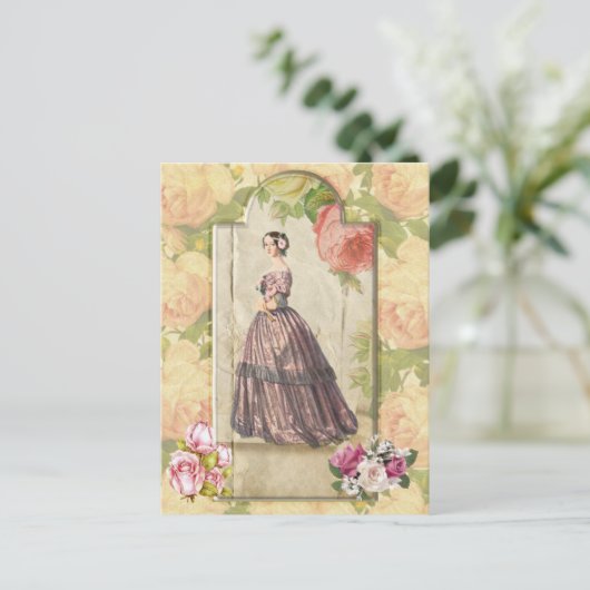 Carte Postale Dame victorienne (Debout devant)