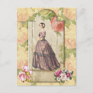 Carte Postale Dame victorienne