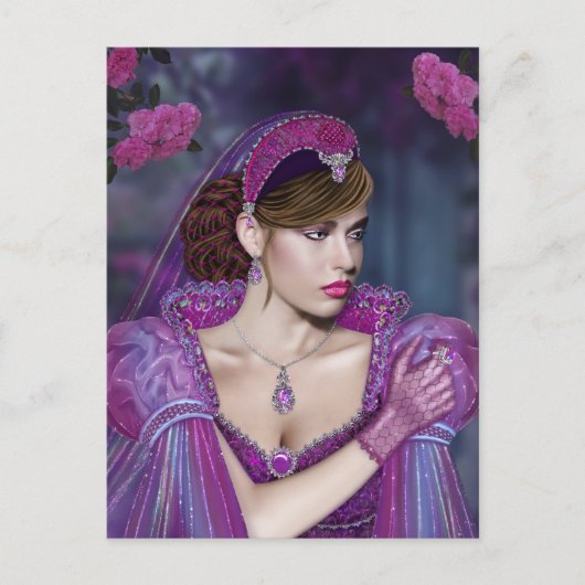 Carte Postale Dame victorienne (Devant)